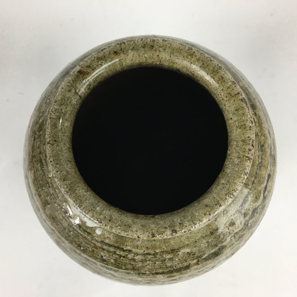 Japanese Ceramic Shigaraki Ware Flower Vase Vtg Kabin Ikebana Arrangement FV972