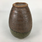 Japanese Ceramic Shigaraki Ware Flower Vase Vtg Kabin Ikebana Arrangement FV972
