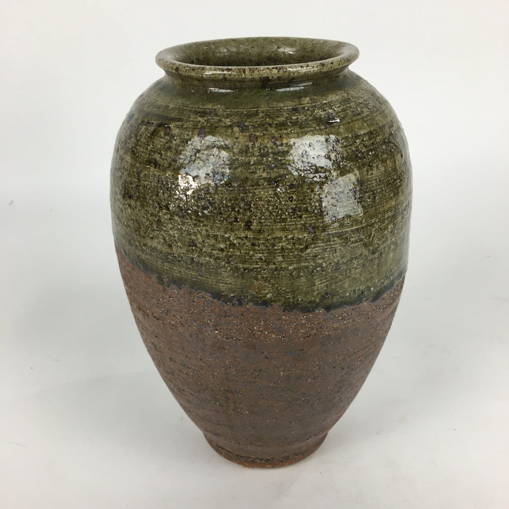 Japanese Ceramic Shigaraki Ware Flower Vase Vtg Kabin Ikebana Arrangement FV972