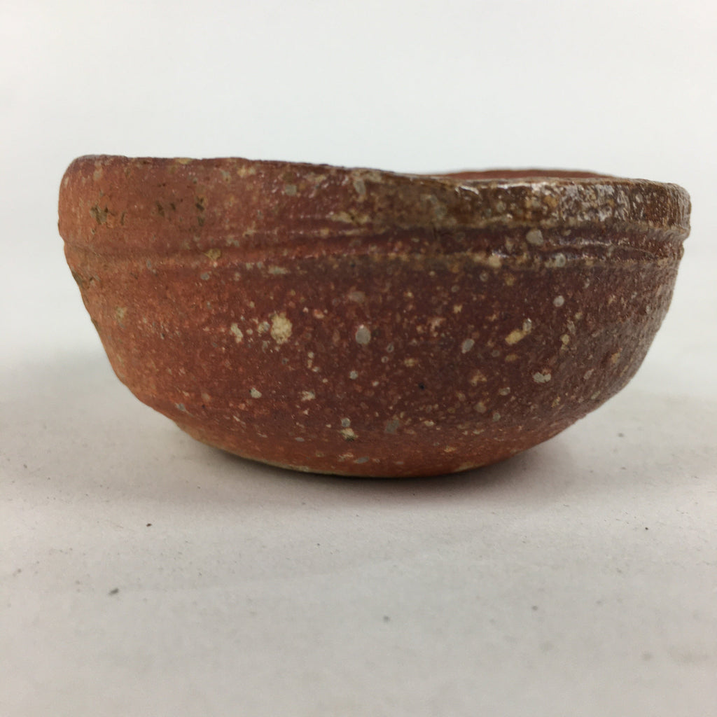 Japanese Ceramic Shigaraki Ware Sake Cup Vtg Pottery Guinomi Ochoko PX606