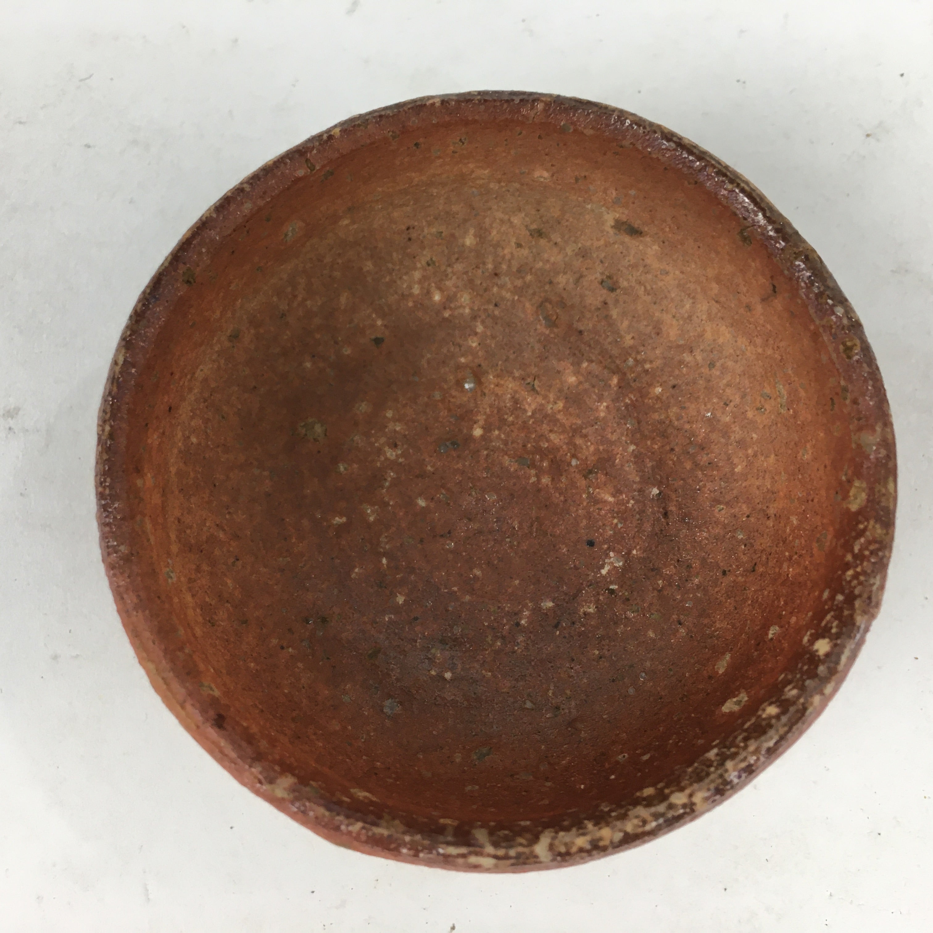 Japanese Ceramic Shigaraki Ware Sake Cup Vtg Pottery Guinomi Ochoko PX606