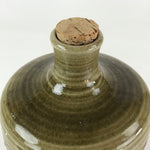 Japanese Ceramic Shigaraki ware Sake Bottle Vtg Pottery Ash Glaze TS449