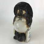 Japanese Ceramic Shigaraki ware Sake Bottle Vtg Pottery Raccoon Dog TS447