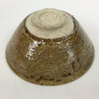 Japanese Ceramic Shigaraki ware Tea Ceremony Bowl Vtg Chawan Brown GTB787