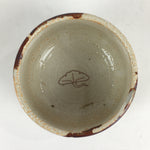 Japanese Ceramic Shino Ware Green Tea Bowl Vtg Chawan Boxed Pottery PX622