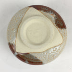 Japanese Ceramic Shino Ware Green Tea Bowl Vtg Chawan Boxed Pottery PX622