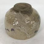 Japanese Ceramic Shino Ware Tea Ceremony Bowl Vtg Beige Brown Chawan GTB747