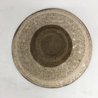 Japanese Ceramic Shino Ware Tea Ceremony Bowl Vtg White Brown Chawan GTB771