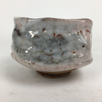 Japanese Ceramic Shino Ware Tea Ceremony Bowl Vtg White Matcha Chawan GTB778