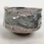 Japanese Ceramic Shino Ware Tea Ceremony Bowl Vtg White Matcha Chawan GTB778