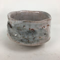 Japanese Ceramic Shino Ware Tea Ceremony Bowl Vtg White Matcha Chawan GTB778