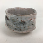 Japanese Ceramic Shino Ware Tea Ceremony Bowl Vtg White Matcha Chawan GTB778