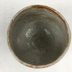 Japanese Ceramic Shino Ware Tea Ceremony Bowl Vtg White Matcha Chawan GTB779