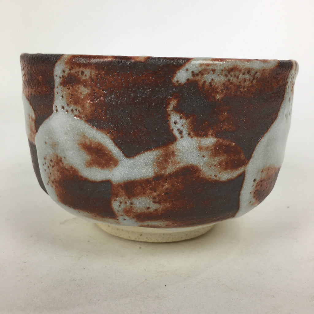 Japanese Ceramic Shino Ware Tea Ceremony Green Tea Bowl Vtg Chawan GTB856
