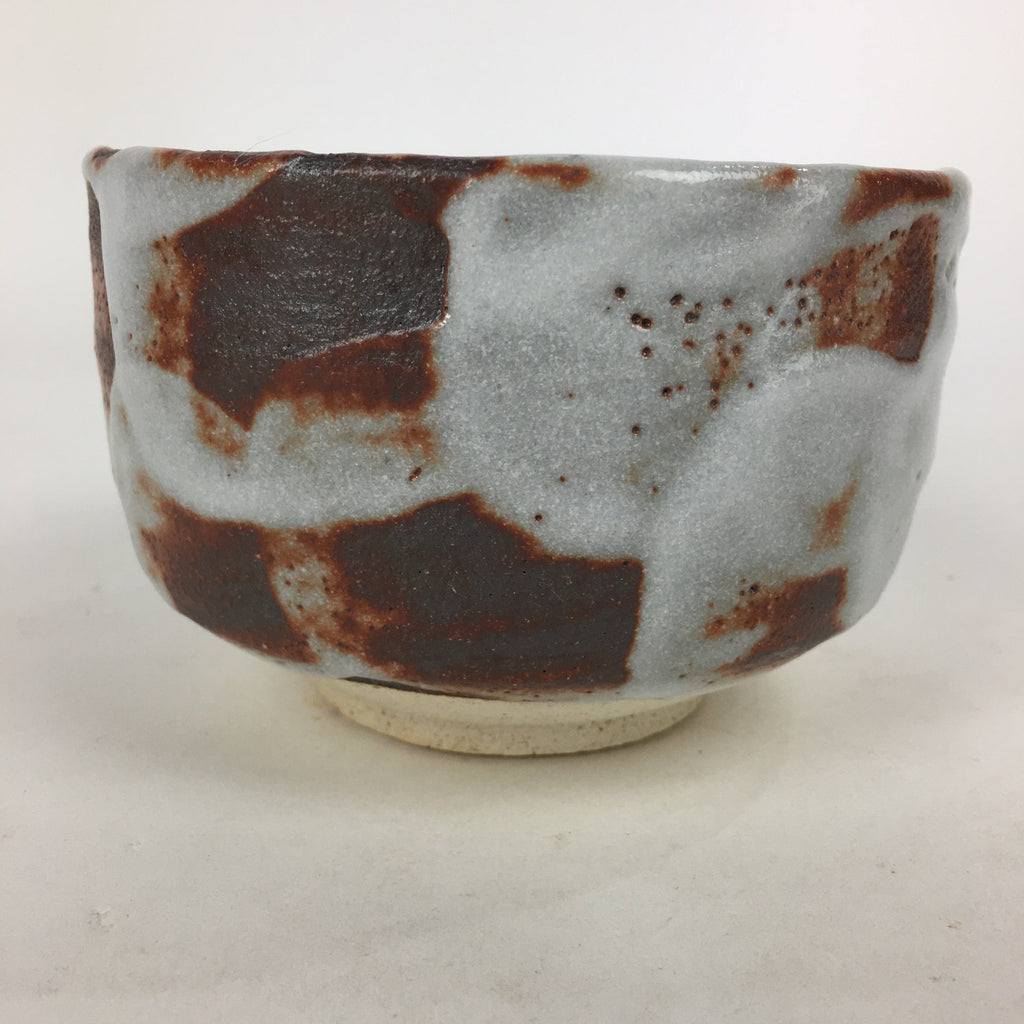 Japanese Ceramic Shino Ware Tea Ceremony Green Tea Bowl Vtg Chawan GTB856