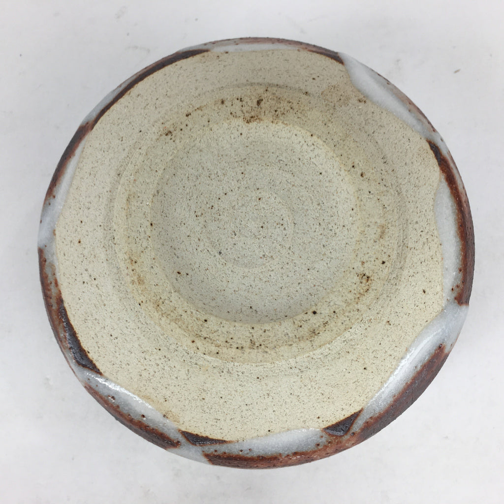 Japanese Ceramic Shino Ware Tea Ceremony Green Tea Bowl Vtg Chawan GTB856