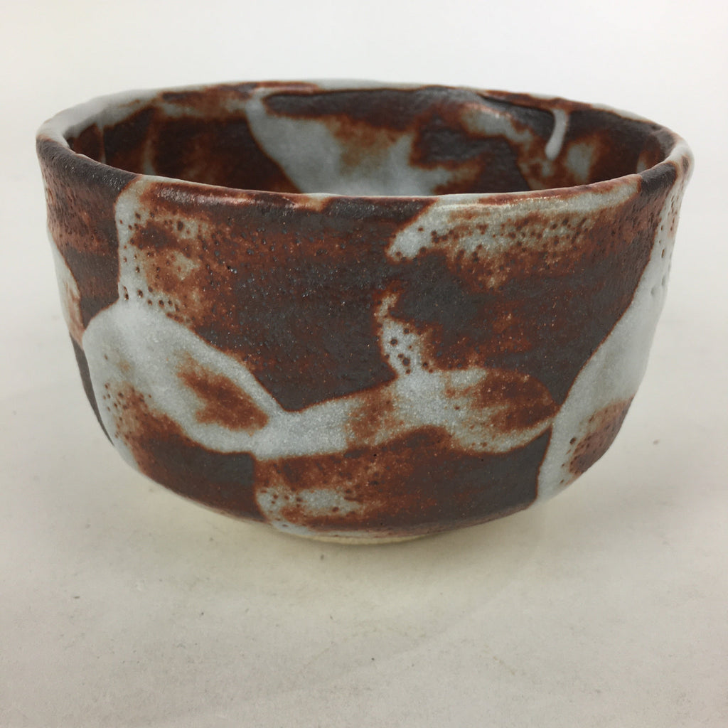 Japanese Ceramic Shino Ware Tea Ceremony Green Tea Bowl Vtg Chawan GTB856