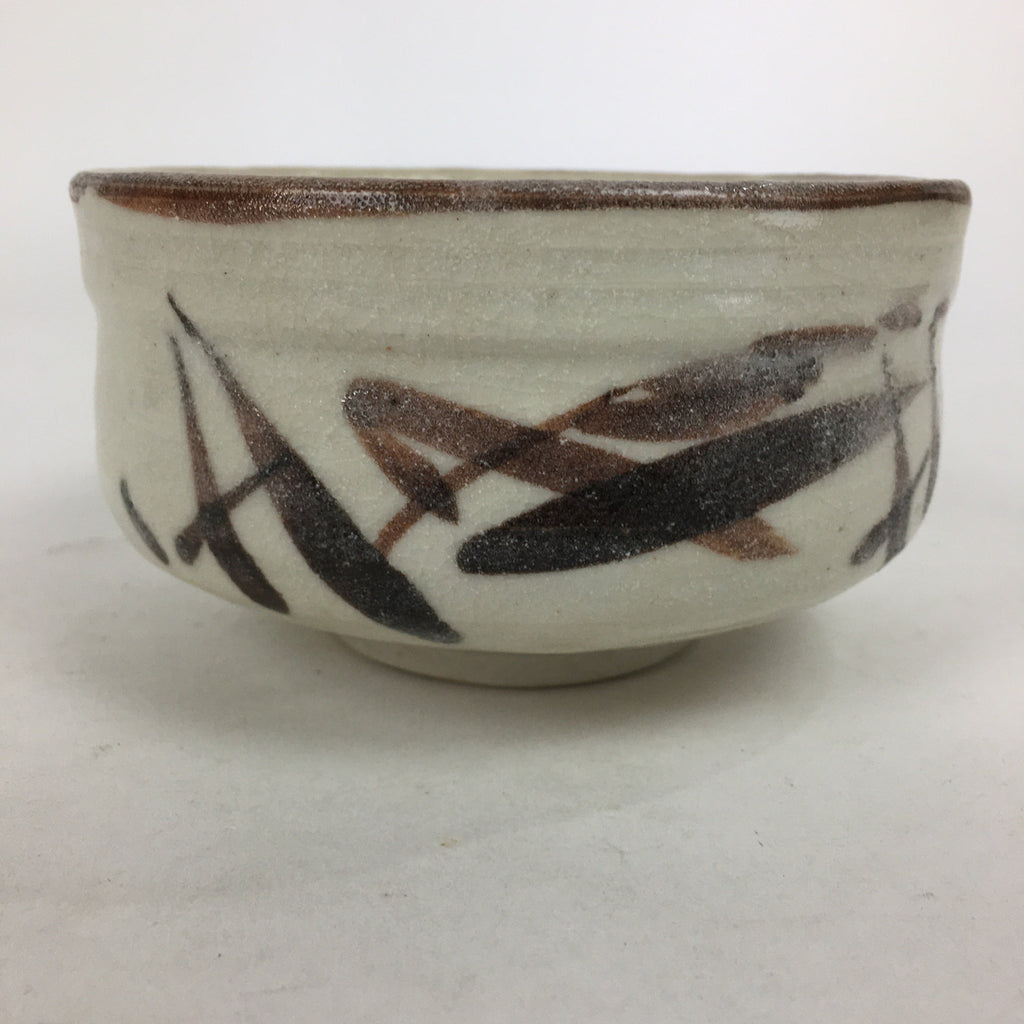 Japanese Ceramic Shino Ware Tea Ceremony Green Tea Bowl Vtg Chawan GTB857