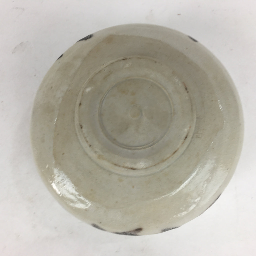 Japanese Ceramic Shino Ware Tea Ceremony Green Tea Bowl Vtg Chawan GTB857