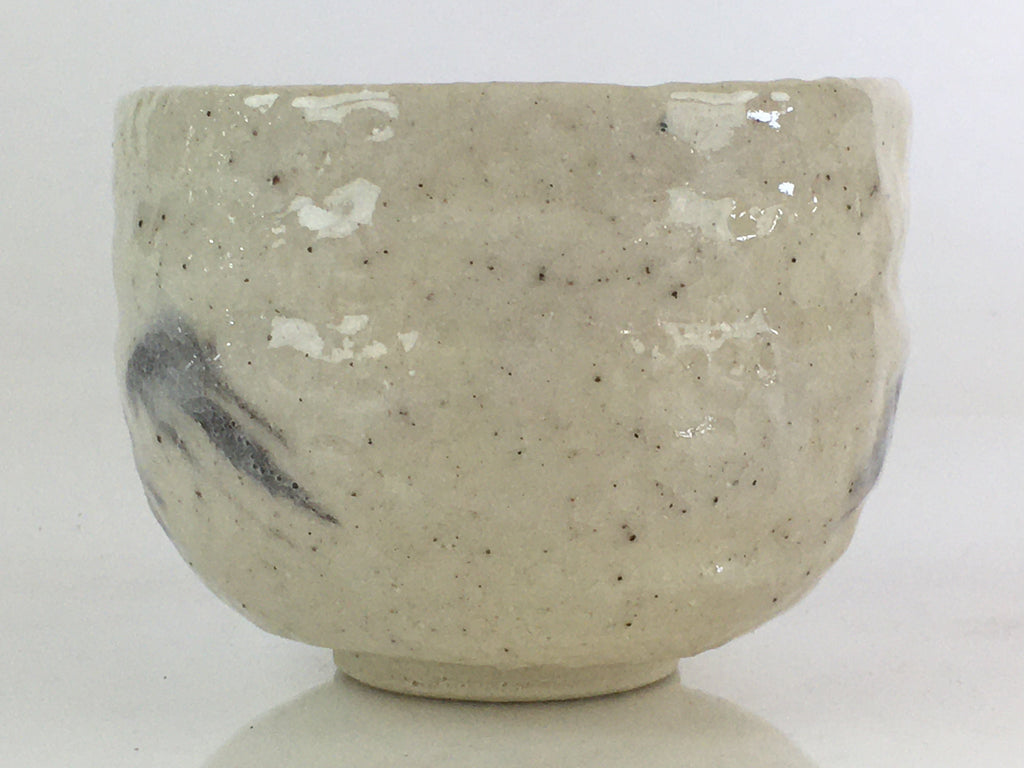 Japanese Ceramic Shino Ware Tea Ceremony Green Tea Bowl Vtg Chawan GTB946