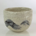 Japanese Ceramic Shino Ware Tea Ceremony Green Tea Bowl Vtg Chawan GTB946