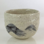 Japanese Ceramic Shino Ware Tea Ceremony Green Tea Bowl Vtg Chawan GTB946