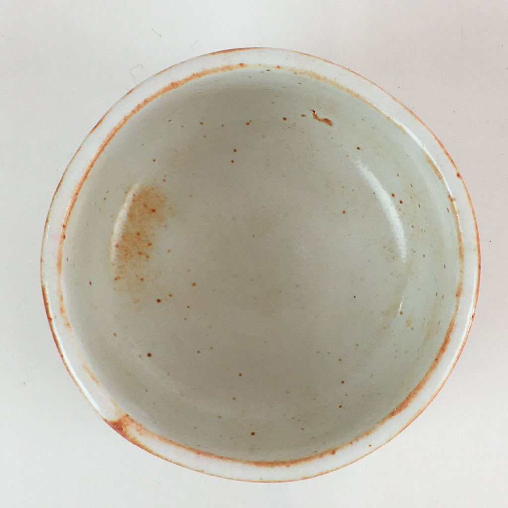 Japanese Ceramic Shino Ware Tea Ceremony Green Tea Bowl Vtg Chawan GTB949