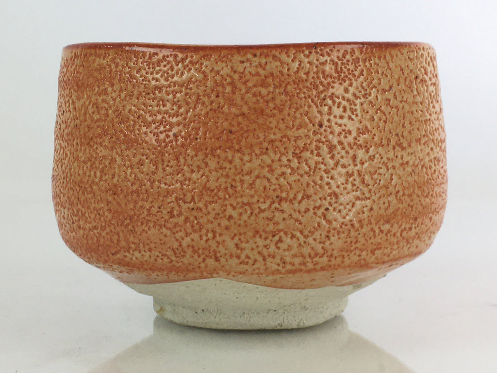 Japanese Ceramic Shino Ware Tea Ceremony Green Tea Bowl Vtg Chawan GTB951