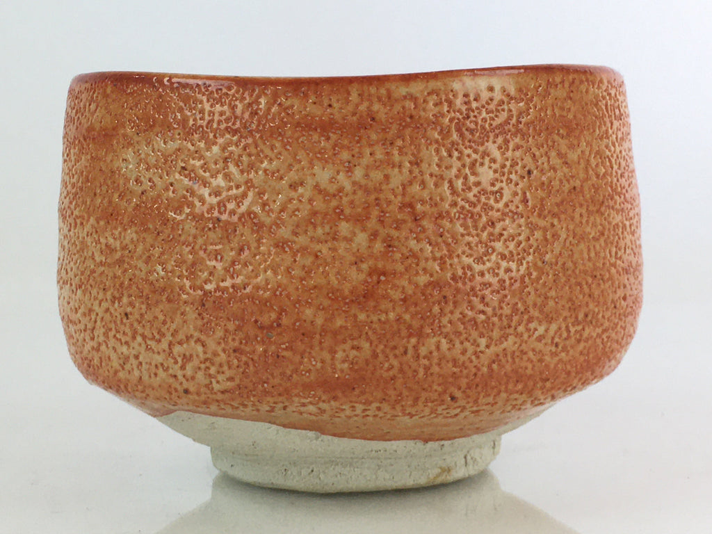 Japanese Ceramic Shino Ware Tea Ceremony Green Tea Bowl Vtg Chawan GTB951