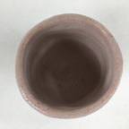 Japanese Ceramic Shino Ware Teacup Vtg Pottery Yunomi White Orange Box PX568