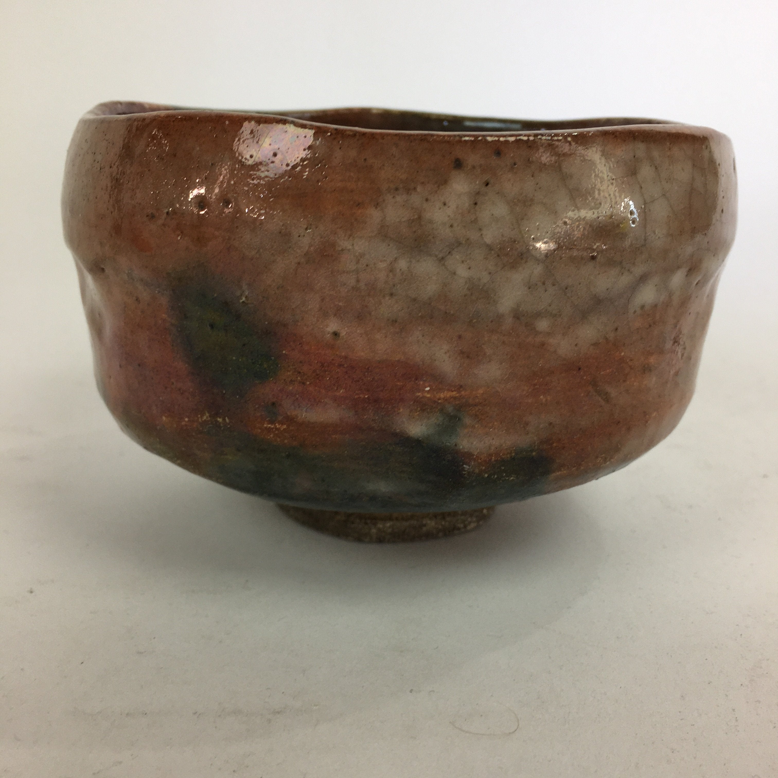 Japanese Ceramic Shoraku Kiln Tea Bowl Vtg Ceremony Chawan Raku Ware GTB766