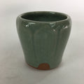 Japanese Ceramic Shudei Ladle Rest Lid Stand Tea Ceremony Vtg Futaoki Green TG14