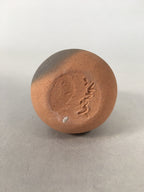 Japanese Ceramic Single Flower Vase Kabin Vtg Pottery Gray Long Neck MFV74