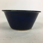 Japanese Ceramic Small Bonsai Pot Vtg Pottery House Plant Flower Pot Blue PP843