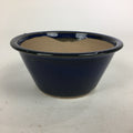 Japanese Ceramic Small Bonsai Pot Vtg Pottery House Plant Flower Pot Blue PP843