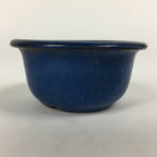 Japanese Ceramic Small Bonsai Pot Vtg Pottery House Plant Flower Pot Blue PP873