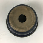Japanese Ceramic Small Bonsai Pot Vtg Pottery House Plant Flower Pot Blue PP874