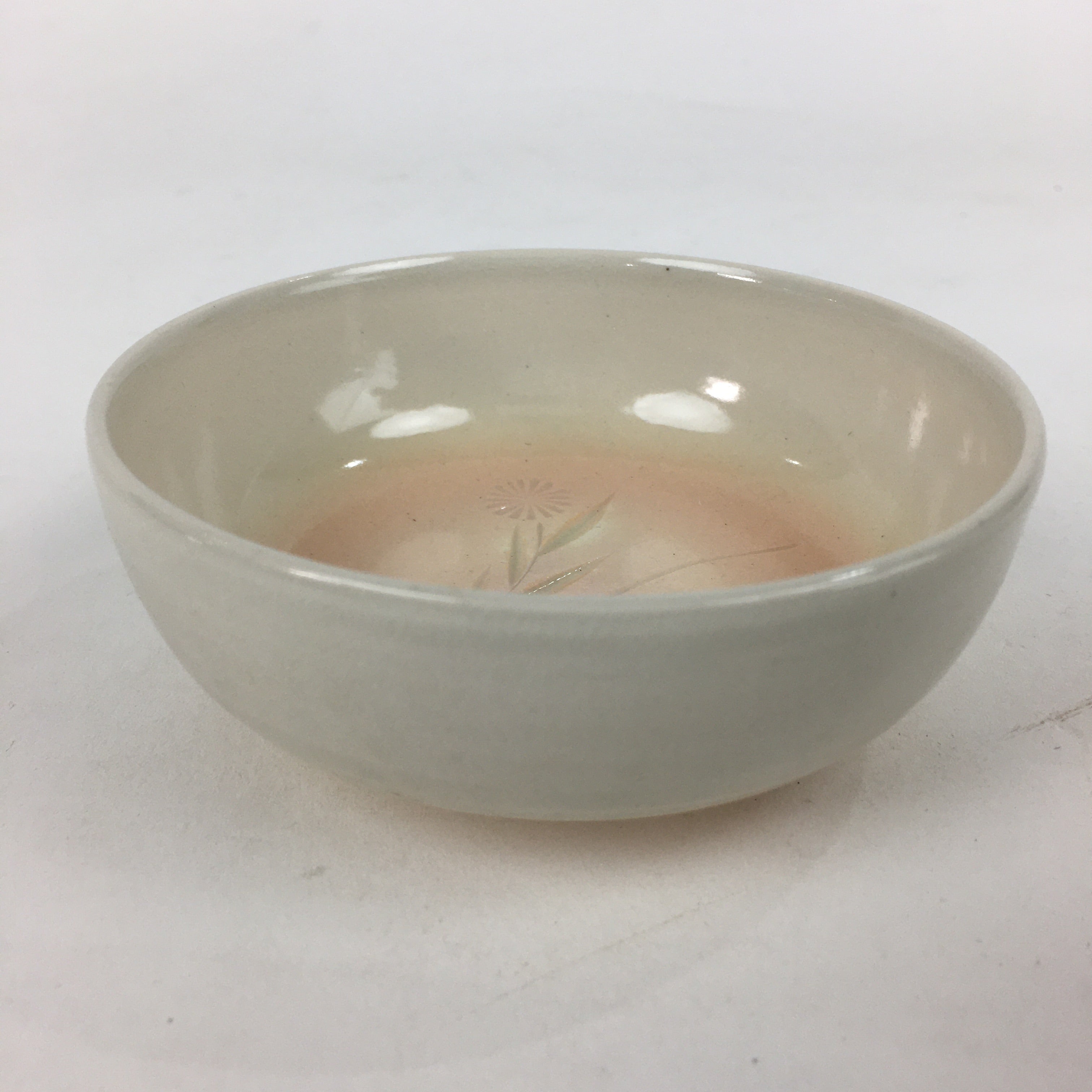Japanese Ceramic Small Bowl Kiyomizu Ware Vtg Pottery Kobachi White PP894