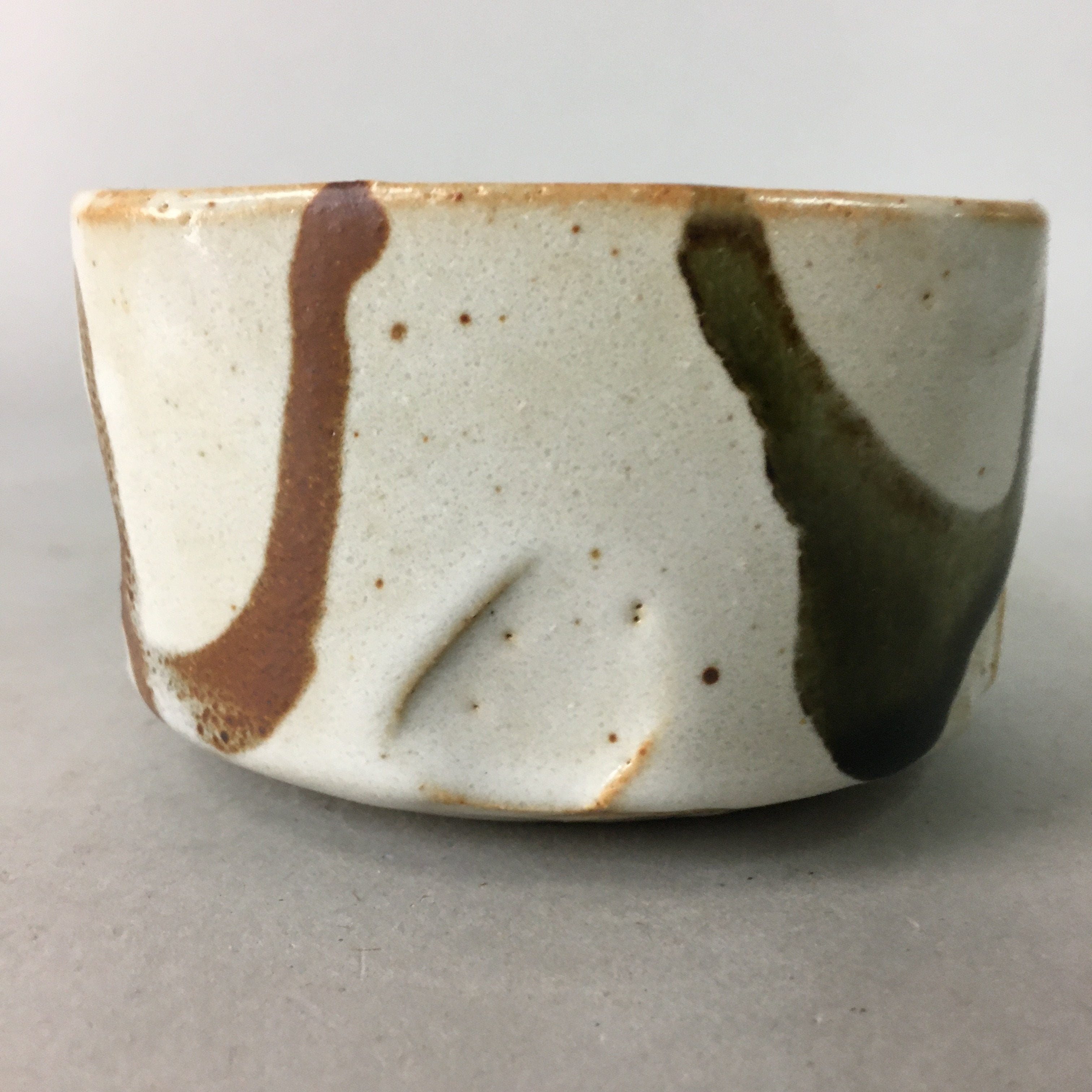 Japanese Ceramic Small Bowl Shino Ware Vtg Pottery Kobachi White PP82