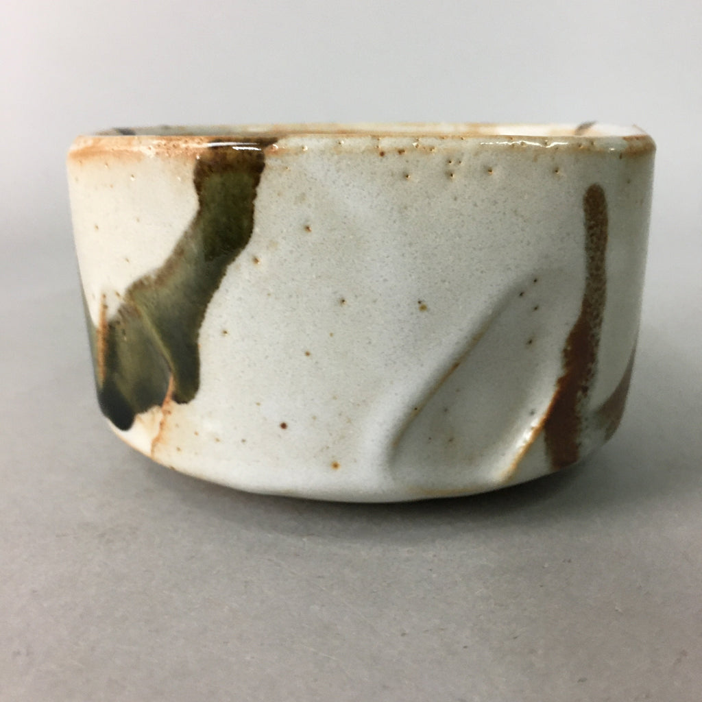 Japanese Ceramic Small Bowl Shino Ware Vtg Pottery Kobachi White PP82