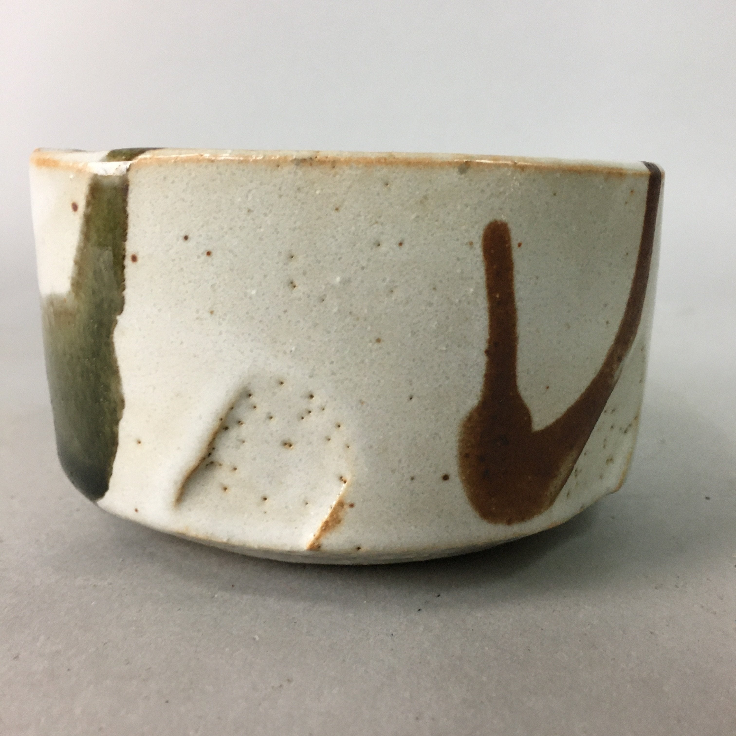 Japanese Ceramic Small Bowl Shino Ware Vtg Pottery Kobachi White PP84