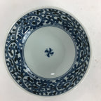 Japanese Ceramic Small Bowl Sometsuke Vtg Pottery Arabesque Design PP639