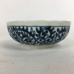 Japanese Ceramic Small Bowl Sometsuke Vtg Pottery Arabesque Design PP639