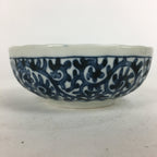 Japanese Ceramic Small Bowl Sometsuke Vtg Pottery Arabesque Design PP639