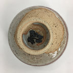 Japanese Ceramic Small Bowl Vtg Pottery Kobachi Gray Red Flower Pattern PP506