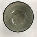Japanese Ceramic Small Bowl Vtg Pottery Kobachi Gray Red Flower Pattern PP507