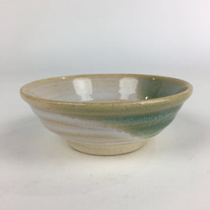 Japanese Ceramic Small Bowl Vtg Pottery Kobachi Green White PP924