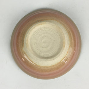 Japanese Ceramic Small Bowl Vtg Pottery Kobachi Pink Beige PP922