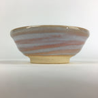 Japanese Ceramic Small Bowl Vtg Pottery Kobachi Pink White PP923