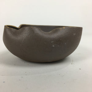 Japanese Ceramic Small Bowl Vtg Pottery Yakimono Brown Blue Kobachi PP797